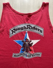 Vintage 90s Rough Riders Republic Of Texas Biker Motorcycle Tank Mens 2XL