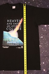 Vintage 1998 Deep Impact Movie Promo Black T-shirt – XL – Superior Tag, USA Made