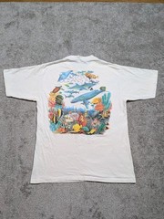 Vintage Nature Aquatic Shirt “Keep Our Oceans Blue” Size Large Single Stitch
