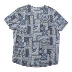 Sun Stone Bandana Blue Paisley Print Tee Short Sleeve Shirt Men’s Size XXL NWT