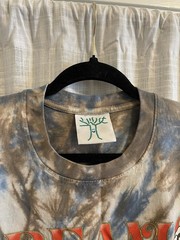 Online Ceramics DREAMS Loading Now Tee Psychedelic Skull Death Tie Dye size L