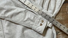 Vtg 90s Eddie Bauer-Oatmeal Chamois Brushed Flannel Button Shirt-Button 2 XXL-T