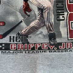 KEN GRIFFEY JR Cincinnati Reds MLB Licensed T-Shirt 2000 LARGE Preowned VTG