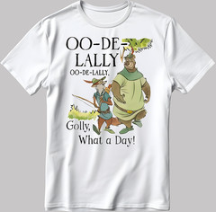 Disney Robin Hood Little John Oo De White-Black Men’s / Women’s T-Shirt KA102