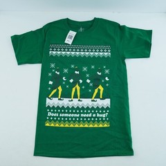 Elf Movie Green T Shirt Tee Green Small Holiday Christmas Hug