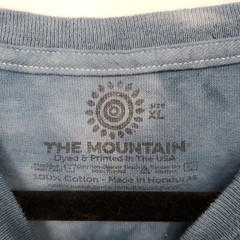 The Mountain T-shirt American Flag Eagle Blue Tye Dye Size XL Mens Country Jets