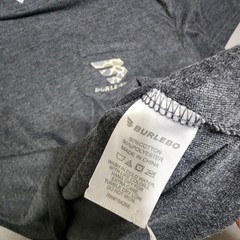 Burlebo Shirt Men XL Heather Gray Camo Logo Pocket Tee Outdoors Hunt Fishing BBQ