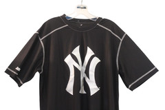NY Graphic Yankees Logo T-Shirt New York Unisex Short Sleeve Large