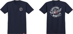 Spitfire Flying Classic T-Shirt – Size: Small Navy/White/Red