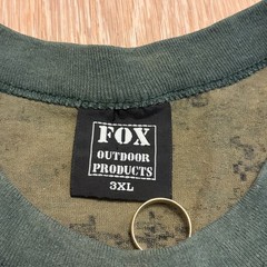 Vintage Fox Outdoor Digital Camo Shirt Mens 3XL Green Single Stitch Military Tee