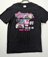 Sanrio Hello Kitty Tokyo Speed Racer 01 Black Hybrid T-Shirt Adult Unisex XL NWT