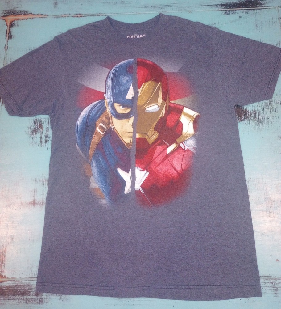 marvel t shirt men MD (38-40) color Blue