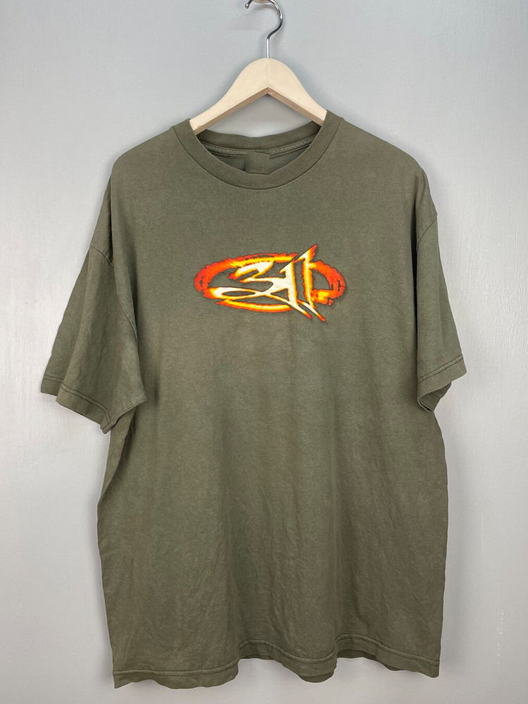 311 Three One One rock band Logo Army Green T Shirt Full Size S-5XL SO721