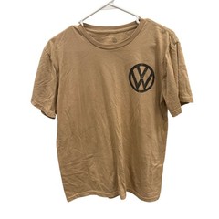 Volkswagen Save Gas Drive a VW Beetle Graphic T-Shirt Tan Mens Medium