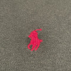 Vintage Polo Ralph Lauren XL Turtleneck Made in USA 90s Forest Green Red Pony