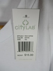 NEW City Lab Solid White T-Shirt Men 3XL Stretch Slim Fit