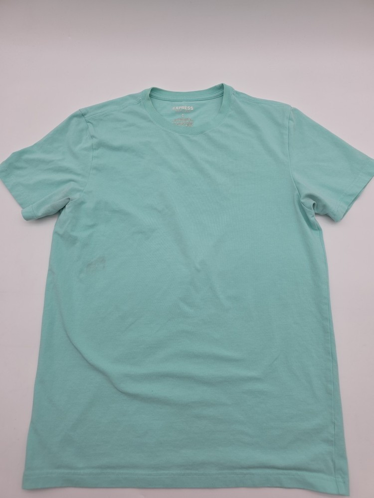 Express T-Shirt Men M Green Stretch Solid.#44699