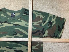 Vintage Woodland Camo XL T Shirt Mens 90s Single Stitch Army Made In USA