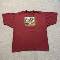 Vintage Timberland Field Boot T Shirt Mens XL 90s USA Made Promo Lace Up