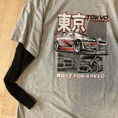 Tokyo Championship Size XXL (22H) Husky Built For Speed Long Sleeve T-Shirt, New