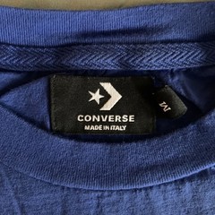 Converse Blue & Orange T-Shirt Size Medium Made In Italy