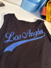 Pro 5 Men’s Black Los Angeles Graphic Print Cotton Jersey Tank Top Size 2XL