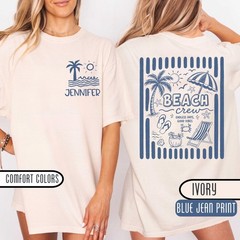 Custom Beach Vacation Shirts, Personalized Family Trip Group Tees
