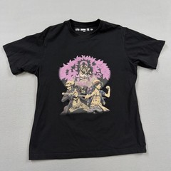 Uniqlo Shirt Mens Large Black One Piece Luffy Law Anime Graphic T-Shirt Tee