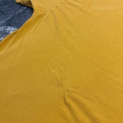 Vintage Nike Shirt Mens Large 90s Yellow USA Made Essential Green Swoosh Check