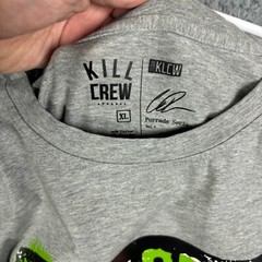 Kill Crew T-Shirt Men’s XL Gray Barbell Demons Weight Lifting Training MMA