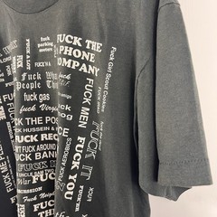 Vintage Fashion Victim F Everything Political Sarcasm Humor 90’s USA Tshirt Sz L