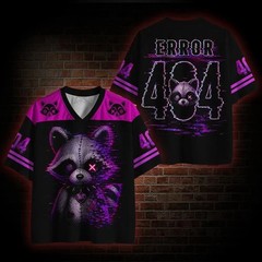 2026 Gothic Horror Racoon Jersey Breathable Polyester Cute Horror T-Shirt