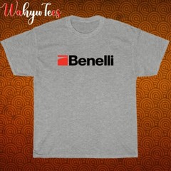 New Benelli Shotgun Logo Black/Grey/Navy/White Size S-5XL Unisex T-Shirt