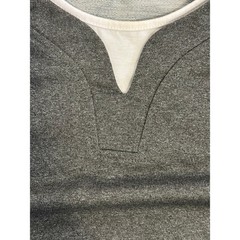 Coofandy pullover shirt long sleeve men’s medium in grey and white