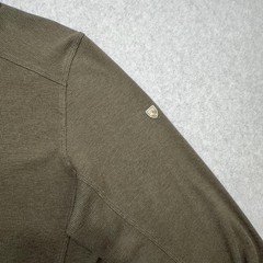 Kuhl Enticer Henley Shirt Men Medium Green Thermal Long Sleeve Stretch Baselayer