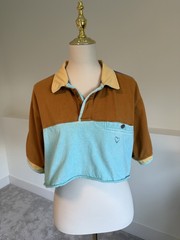 100% Cotton Territory Ahead Colorblock Crop Polo