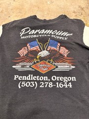 1993 3D Emblem Easy Riders Cut Off T-Shirt, FADER, Size Medium, Pendleton Oregon