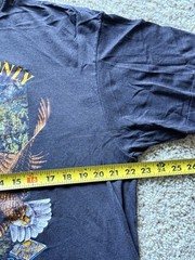 Vintage 1991 3D Emblem Truckers Only Freedom of the Road Eagle T-Shirt XL USA