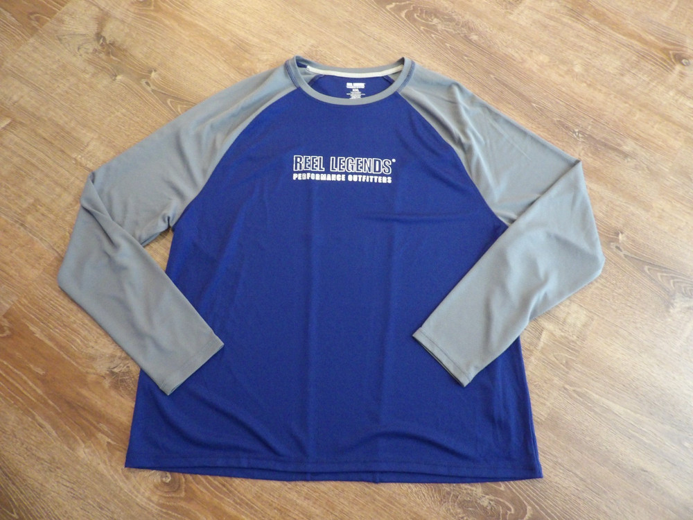 REDUCED Reel Legends Smart Temp Men XXL LS Poly UPF50 Quick Dry Wicking Shirt