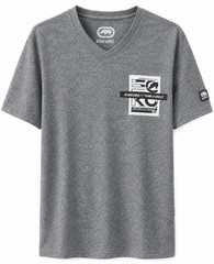 Ecko Unltd. Summer/Spring V-Neck T-Shirt-Grey Marled-New with Tag-Size (S-XL)