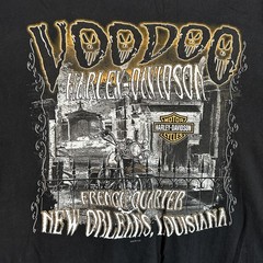 Harley-Davidson Voo Doo Shirt Mens XL Black New Orleans Louisiana Long Sleeve
