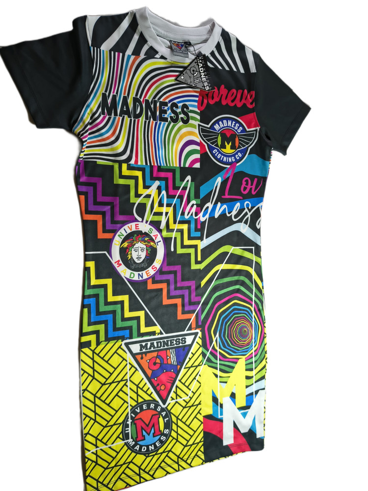 Universal Madness T-Shirt Mens Small S Rave Graphic All-Over Print T30/06/26/B