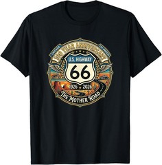 Vintage Highway 66 100 Year Centennial Anniversary Souvenir T-Shirt