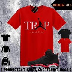 Shirt Matching AJ 6 Infrared Salesman 2026 Match Sneaker Jumpman Trap 6s T-Shirt
