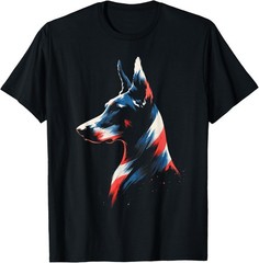 4th Of July Doberman Pinscher USA American Flag Patriotic T-Shirt