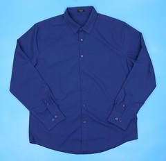 COOFANDY Men’s Shirt Long Sleeve. Blue. Size Large.