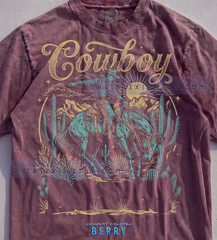 Cowboy Rodeo Wild West Bucking Horse Western Rider Comfort Tee