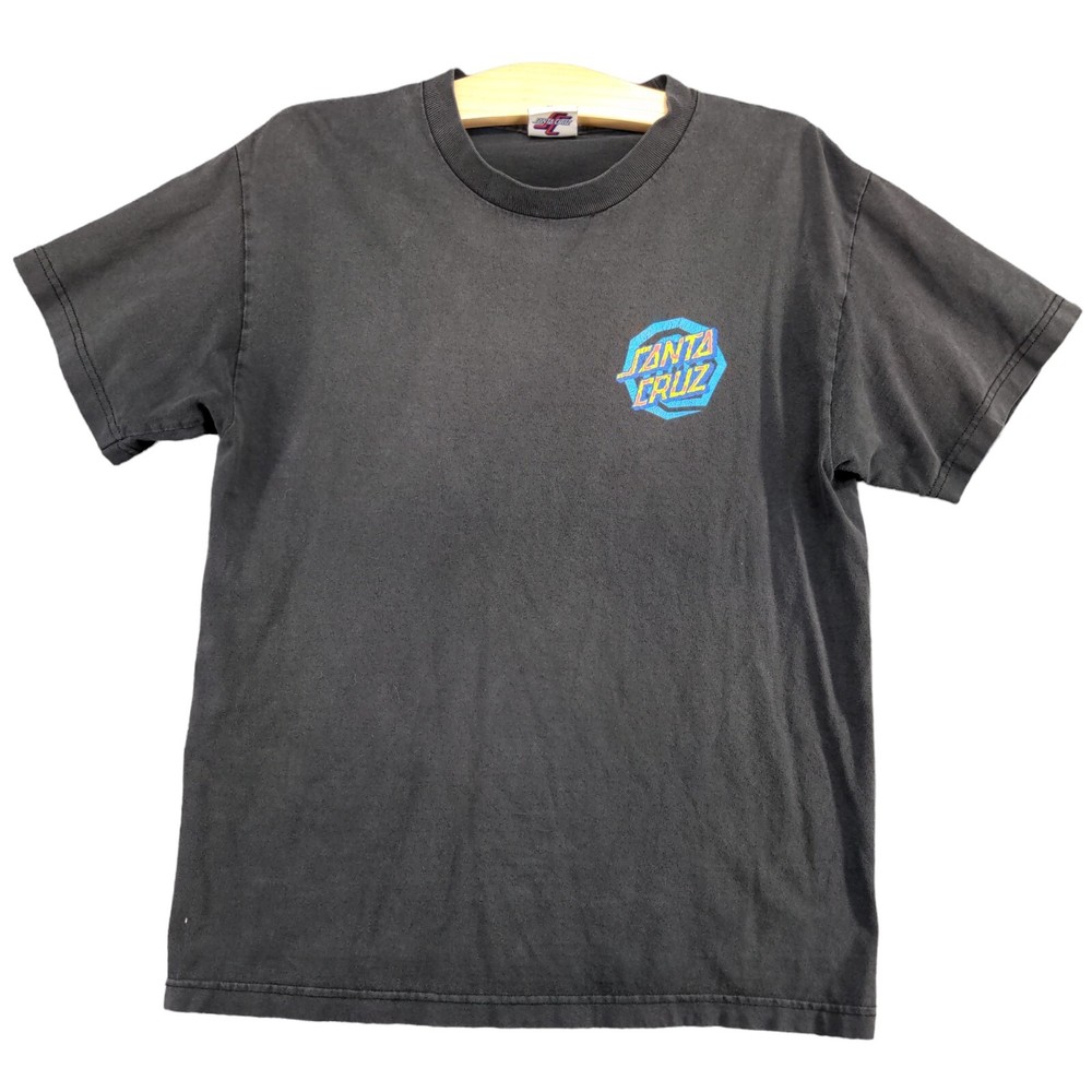 Santa Cruz Men’s Graphic T-Shirt Black M Short Sleeve Crew Neck Straight Hem