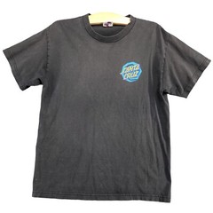Santa Cruz Men’s Graphic T-Shirt Black M Short Sleeve Crew Neck Straight Hem