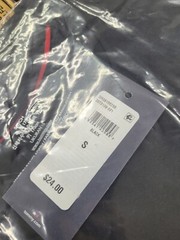Tommy Hilfiger Mens Small Tshirts Core Flag Crew-neck Classic Black New W Tags